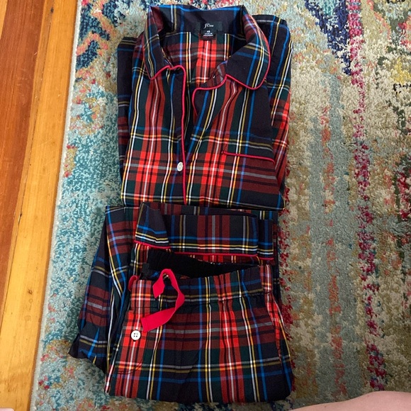 J.Crew holiday tartan pajama set - Picture 1 of 6